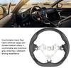 Hydro‑Dip Steering Wheel Perforated Leather Flat Bottom Replacement for Subaru BRZ ZC6 2017 to 2021 Carbon Fiber Style
