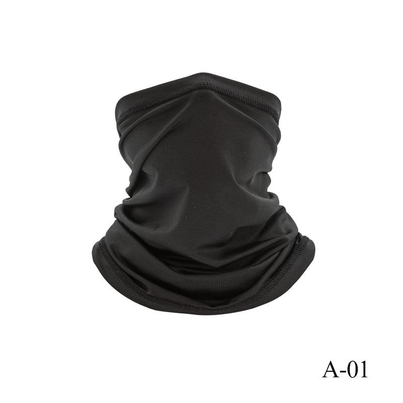 Proteção UV Cobertura Facial de Seda Gelo Tubo de Pescoço Bandana Lenço para Esportes ao Ar Livre Respirável Lenço para Caminhada Polaina de Pescoço Bandana