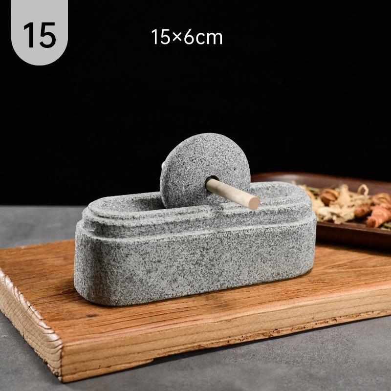 Home Chinesischen Stil Mühle Grinder Set Brecher Roller Tee Tablett Gewürz Mühlen Traditionelle Chinesische Medizin Schleifen Maschine Dekor