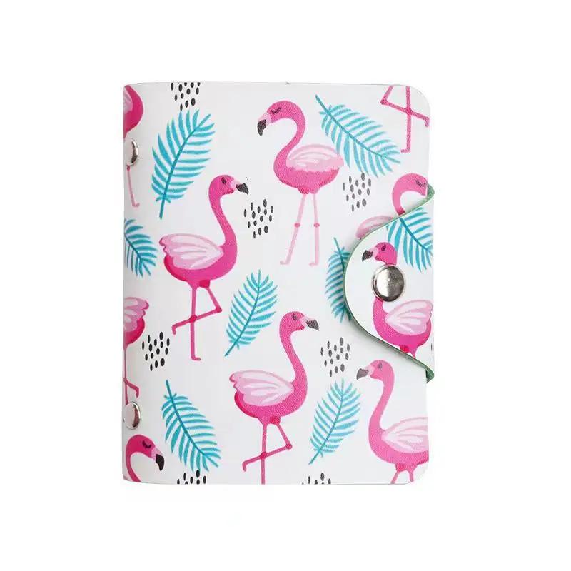 New PU Leather Function 20 Bits Card Case Business Card Holder Men Women Credit Passport Card Bag Fashion Cartoon Art Pattern