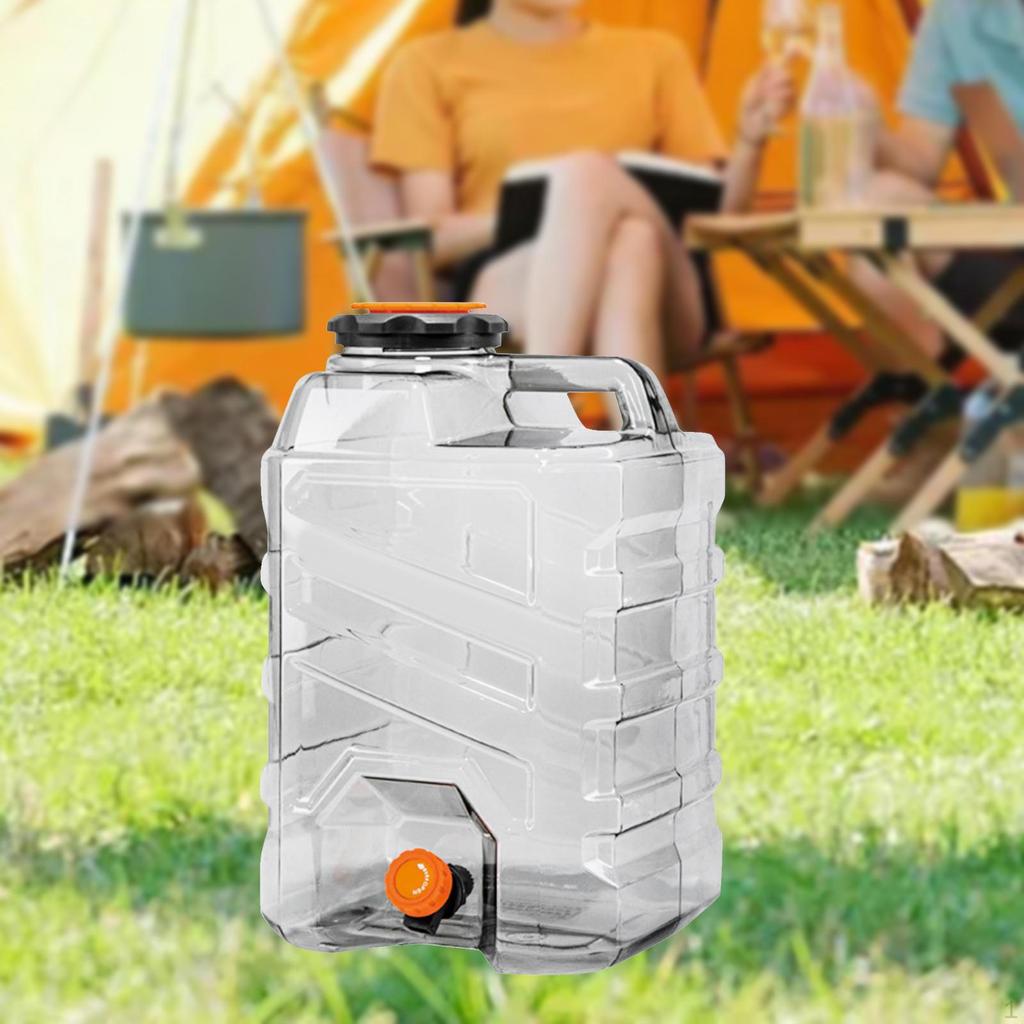 Camping Water Bucket Portable Drink Container Carrier Barrel for Hiking Fishing Household