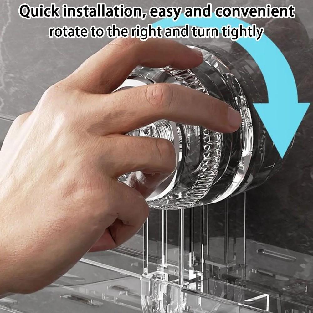 Bohrfreie Waschbecken-Regale Wandmontierte Wasserhahn-Regale Geschenke Toilettenwaschbecken Spiegel Aufbewahrungsbox