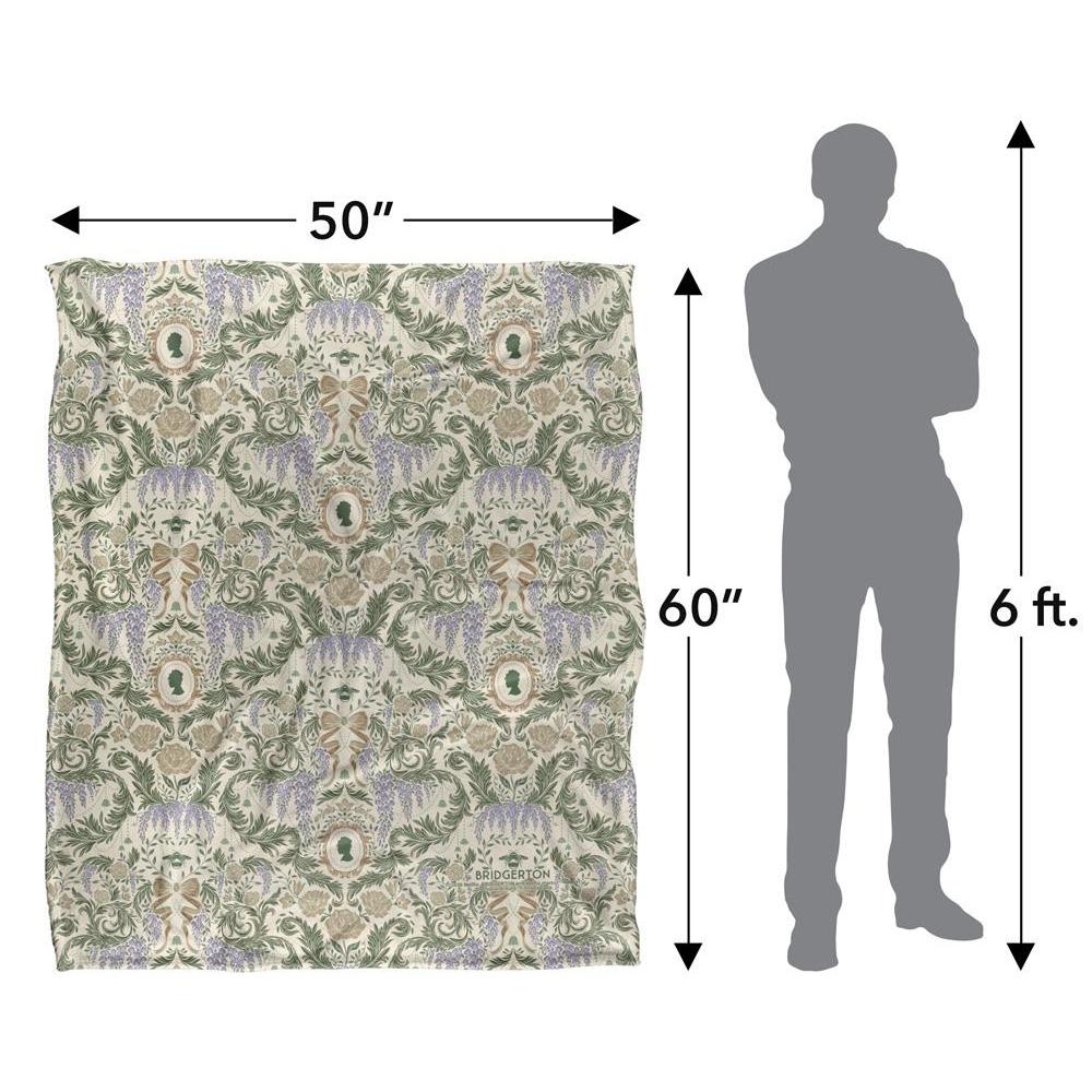 Bridgerton Soft Damask Blanket