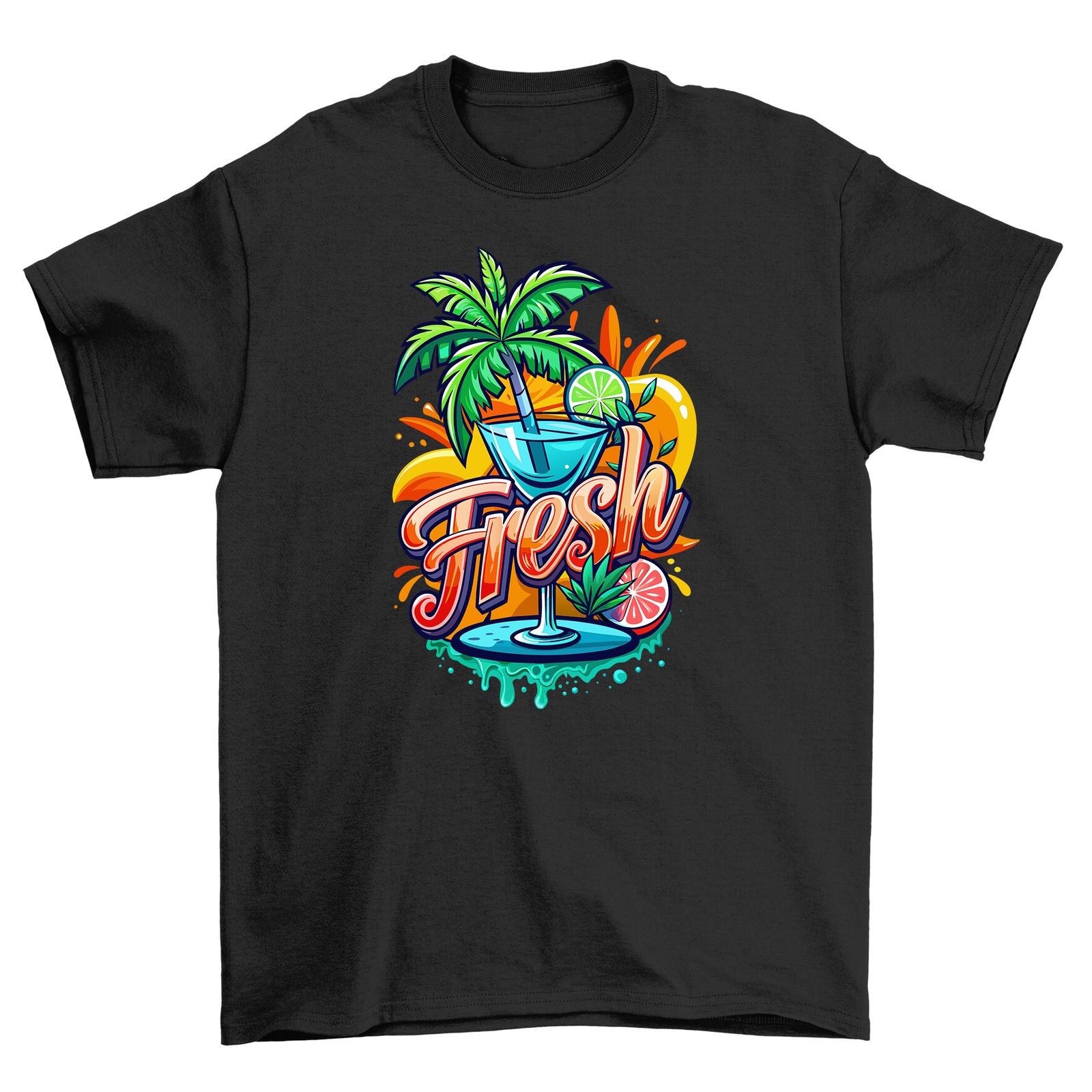 

Sip Happens with this Summer_64 Tropical Drink T-Shirt Mens Womens Tees Top! 100% Cotton, Unisex Prin S