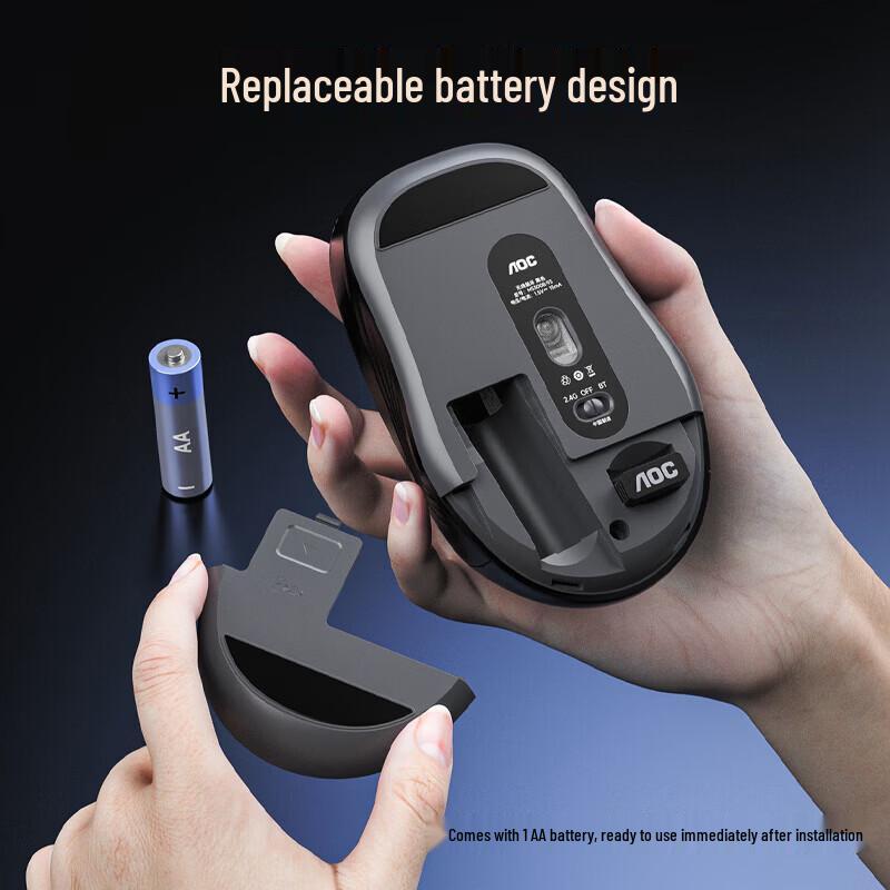 AOC MS300 Wireless Dual-Mode Mouse with Mouse Pad