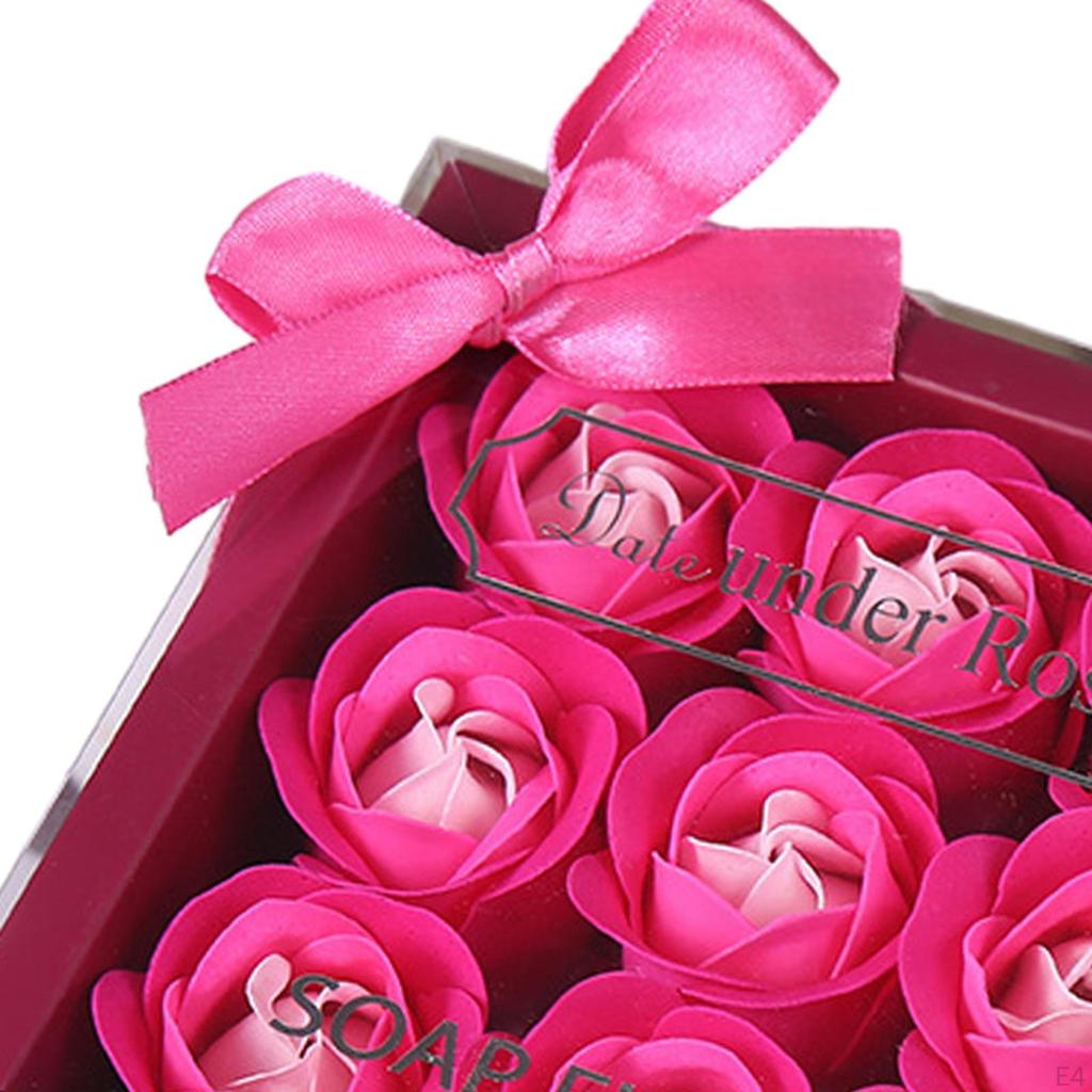 Kunstbloem Rozen Zeep Set in Cadeaubox Jubileum Zachte Aanraking Valentijnsdag voor
