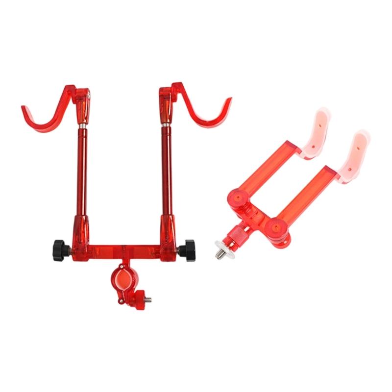 Double Rod Fishing Poles Holder Light Weight Fishing Rod Holder for Outdoor Angling Quick Setups Rear Bracket Poles Stand