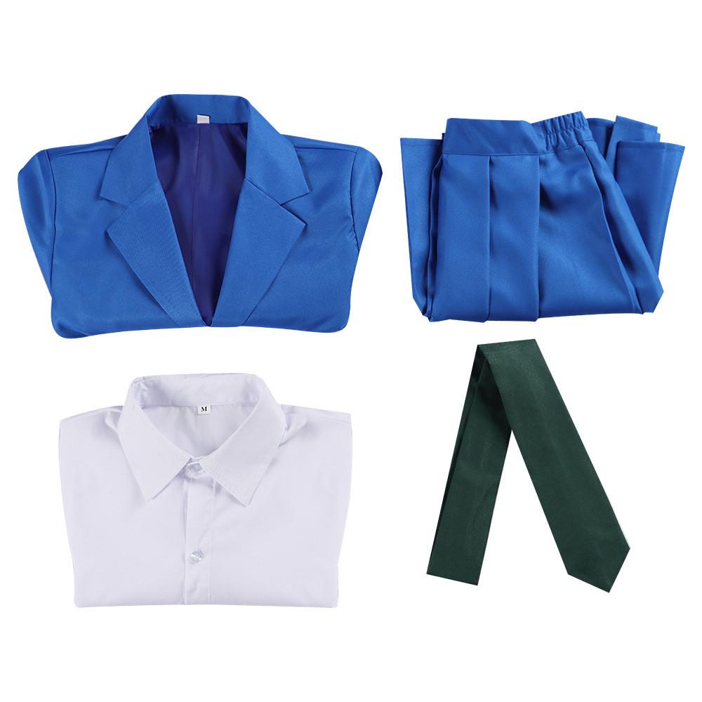 Detective Conan Cosplay Uniform Set With Polyester Fabric For Anime Role Play