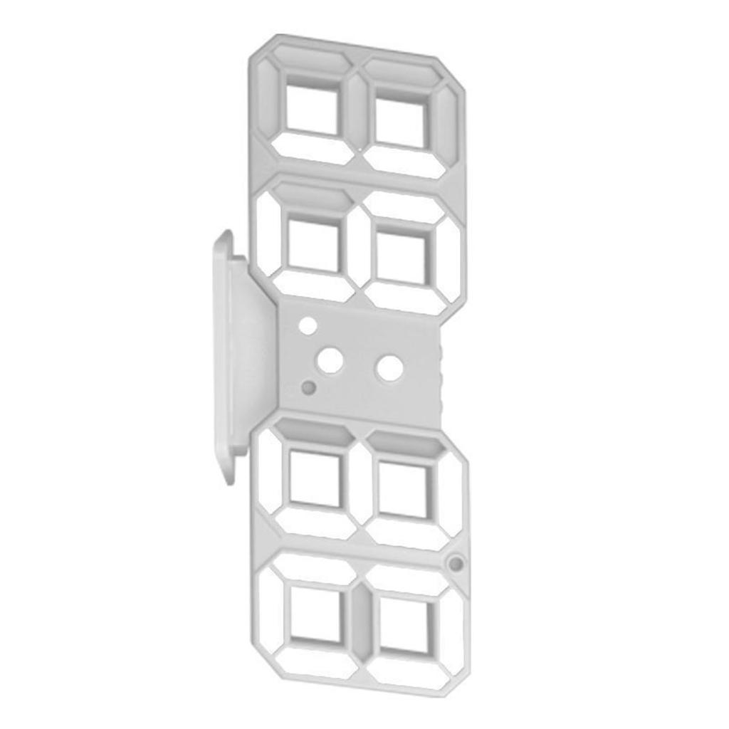 3D-Uhr, USB, digital, elektronischer Alarm, LED, mit Temperatur, für die Haushaltsdekoration, weißer Rahmen