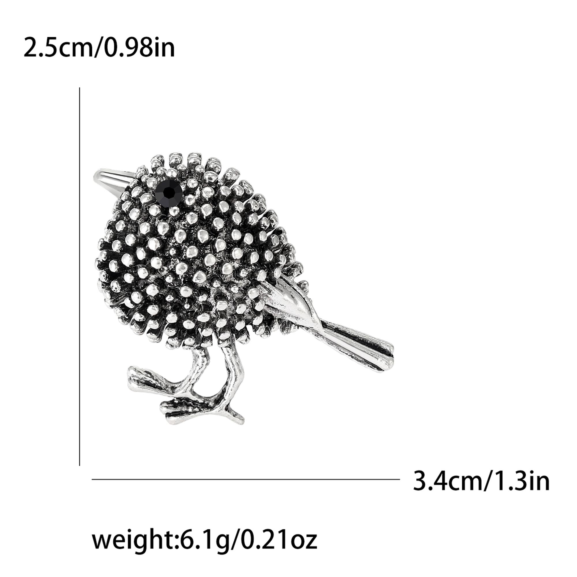 Enamel Bird Brooch for Women Unisex Rhinestone Swallow Pin Sparrow Badge Banquet Party Backpack Gifts Jewelry Accessories