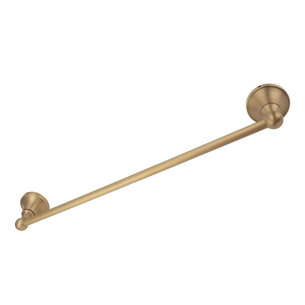 Miedziany wieszak na ręczniki w stylu europejskim, pojedynczy drążek, wielofunkcyjny uchwyt na ręczniki do łazienki