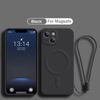 Original Silicone For Magsafe Magnetic Wireless Charge Case for iPhone 16 15 14 13 12 Mini 11 Pro Max X XR XS Plus Lanyard Cover