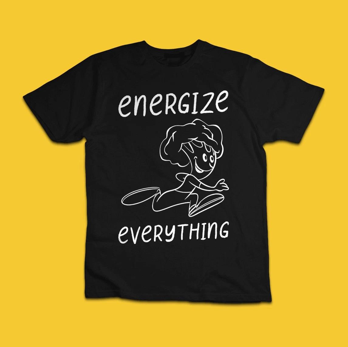 Energize Everything Funny Broccoli Running Graphic T-Shirt 4XL