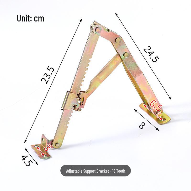 Adjustable Folding Support Bracket for Sofa Bed, Beauty Bed, Massage Chair, and Furniture Lifting Hinges.