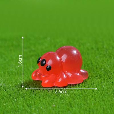 Figura de Resina Luminiscente para Micro-Paisajismo Adorno Decorativo Dibujos Animados- Adorable Viral Brillante Artesanía de Escritorio