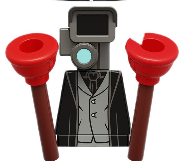 Non-Toxic Skibidi Toilet Man Building Blocks Moc Kdl818 Lg1009 House Accessories Titan Tv Monitor Speakman Figures Toys For Birthday Gift