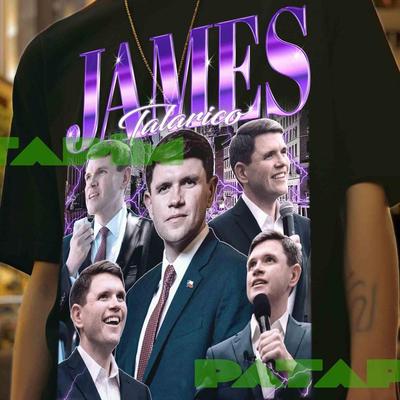 Camiseta Gráfica Retro James Talarico - Mezcla de Algodón Unisex
