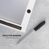 White Wood Mark Your Cup and Drink Up Cup Holder - Hosting Essentials Cup Dispenser with Interchangeable Signs- Coffee Cup Holder with Marker Slot-