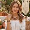 Wood Beads Boho Necklace Set Cord Vintage Wooden Bead Jewelry Wooden Bead Jewelry Set  Boho Styling