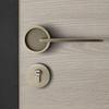 Anti-theft Design Door Handle Lock Zinc Zinc Zinc Alloy Deadbolt Lock Round Door Lock  Interior Door