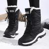 Zimowe Nowe Bawełniane Buty Plus Size dla Kobiet, Grube i Pluszowe Ciepłe Buty Zimowe, Modne i Wszechstronne Buty za Kostkę