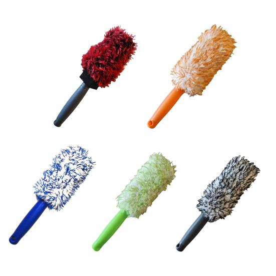Car Tire Rim Wheel Hub Cleaning Brush with Long Handle Multipurpose Detachable Portable Car Wash Brush Maintenance Tool