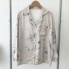 Silk Pajamas Women's Suit Spring & Fall New Arrival Air-Conditioned Room Home Wear Outwear Long Sleeves 2025 Fancy Pajamas