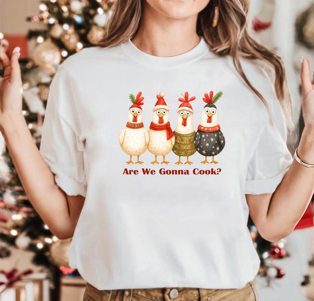 

Рождественская футболка Новинка Смешная Санта Олень Рождество Подарок Топ, Собираюсь готовить 4XL