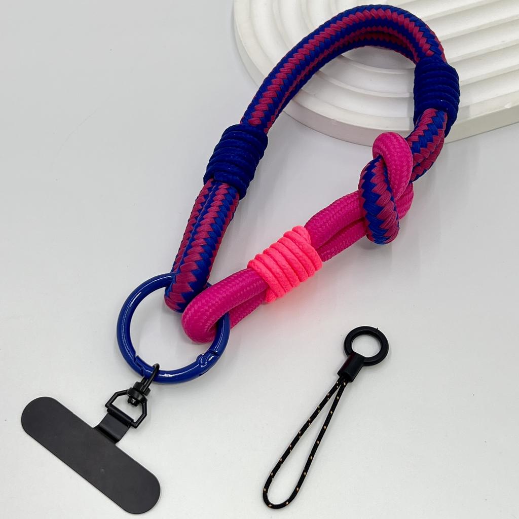 DIY 2-In-1 Mobile Phone Universal Lanyard, Wrist Short Lanyard, 360° Rotating Metal Hanging Piece, Multi-Functional Wristband