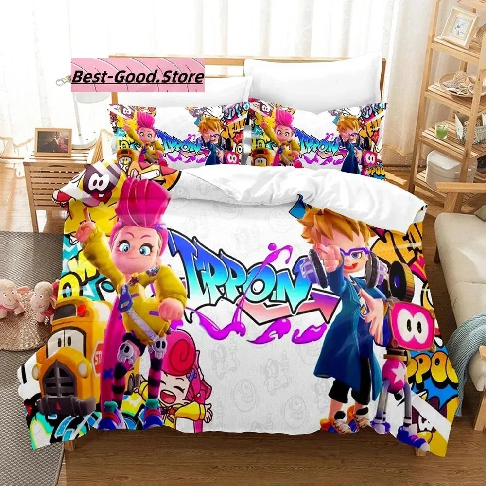 Game Ninjala Beding Set Single Twin Ful Quen King-Sized Dimensionsd Dimensions Bed Linen Set Aldult Kid Bedrom Duvetcover Sets 3D Print Young