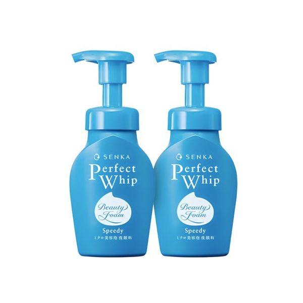 Senka Speedy Perfect Whip Cleansing Foam Quick Foaming Deep Facial Cleanser 150ml x2
