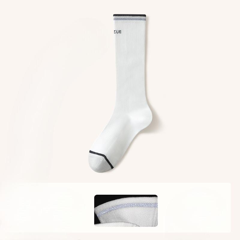

Sock Children Summer and Spring Pressure Sports Long Stockings Running Skipping Rope 1 pair 76% cotton белый