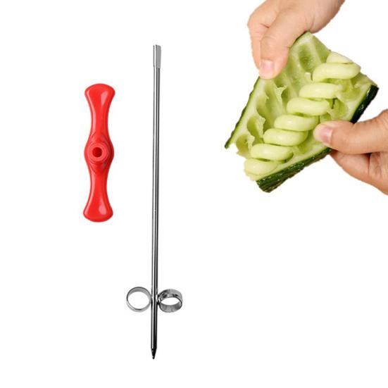 Manual Spiral Screw Slicer Potato Carrot Cucumber Vegetable Knife Kitchen Tool