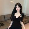 Hollow Lace Fashionable Camisole Vest with High-end Feel Slim Fit and Slimming with Chest Cushion As The Base Top