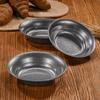 Retro Stainless Steel Y-Shaped Deep Plate for Snacks, Hot Pot, Oil Dishes, or Fruit Salad