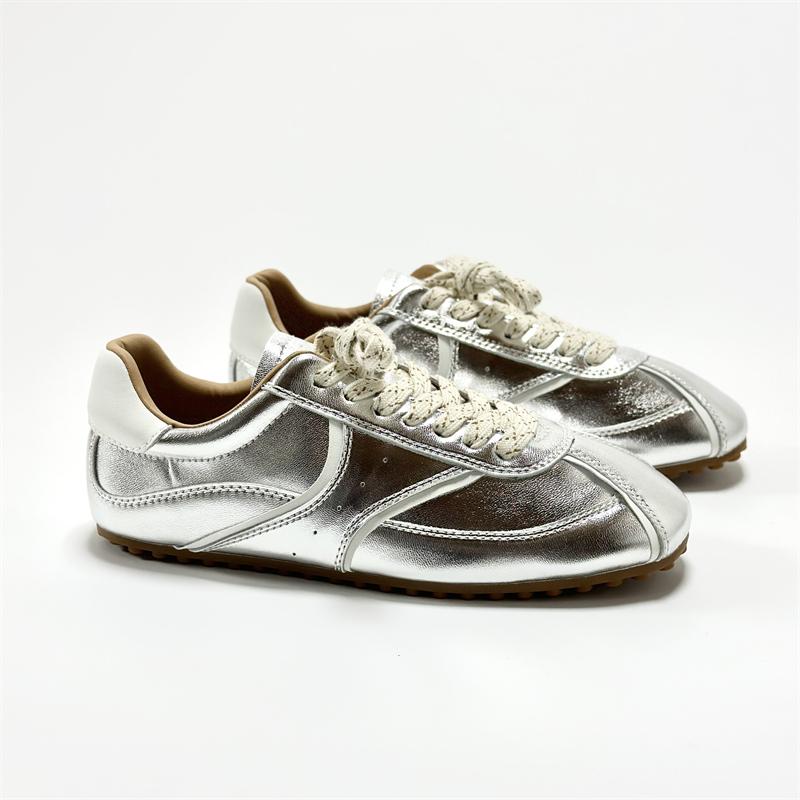 Lan Cabinet Hong Kong Style Retro Forrest Gump Shoes Women's Spring Soft Sole Lightweight Non-slip Casual Sports Running Shoes Show Feet Small Germ