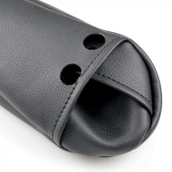 2x Front Seat Armrest Handle Leather Cover For Citroen C4 Peugeot 307 2008 2009