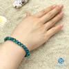 Glowing Firefly Glass Kerama Marine 6mm Bead Bracelet with Glass Beads [Sea drop] Glow-in-the-Dark [001bt-06-15]