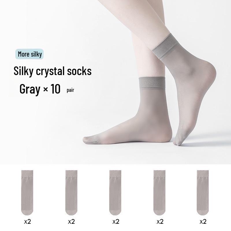 Ultra-Thin Summer Sheer Stockings: Wear-Resistant, Snag-Free, Invisible, Black & Nude