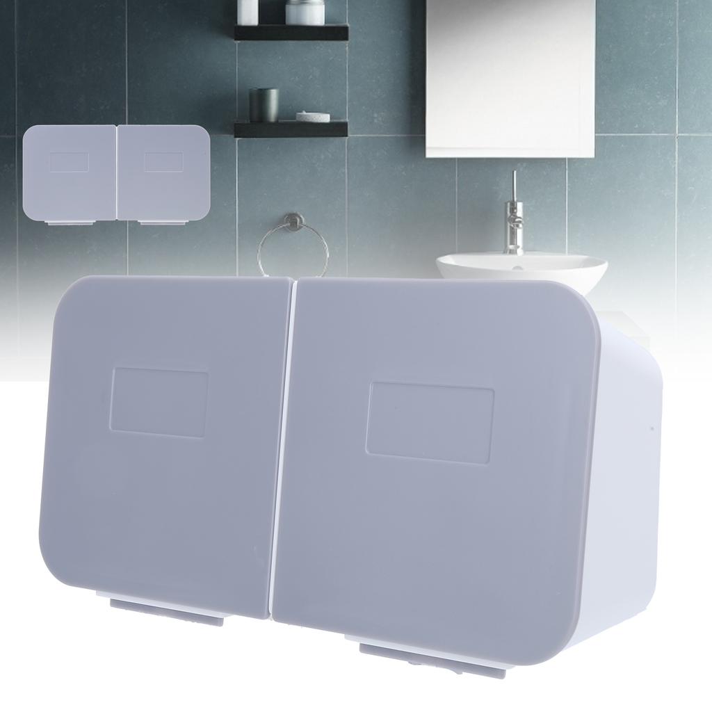 Makeup Box Wall Mounted Cover Removable Washable Cotton Pad for Bathroom