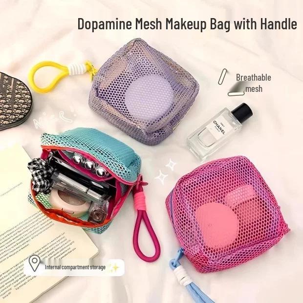 

Newcomer Exclusive: Dopamine Mini Mesh Travel Toiletries & Cosmetics Bag