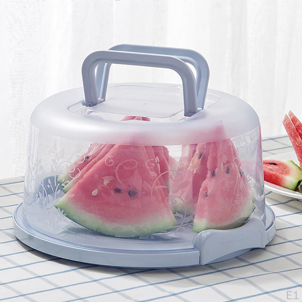Cake Carrier to 8 inch Cake. Fashionable Stand Doubles as Five Section Serving Tray