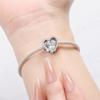 Copper Love Shaped Mother Daughter Embrace Pendants Bracelet Charms Fit Jewelry Party Beads Diy Fine Gift Accessory