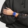 Swatch Men's Bio-Sourced Cobalt Disco Quartz Watch, Blue, Quartz Wristwatch.