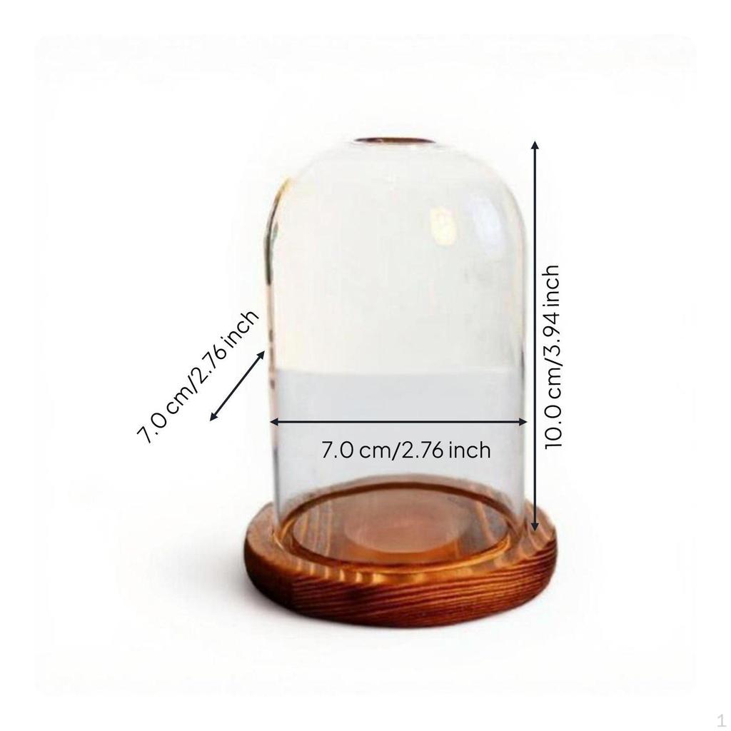 Glass Gale Candle Holder, Clear Cylinder Shade, Dustproof and Windproof, Home Decoration Small Hole