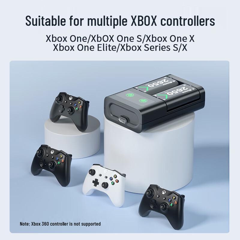 BIAZE Xbox Controller Rechargeable Battery and Charging Dock Set