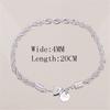 Charms 925 Silver Bracelets for Women Men Simple 4MM Twisted Rope Chain Bracelets Party Wedding Jewelry Holiday Gifts