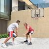 Basketballkorb, Bruchfeste Rückwand, Höhenverstellbar, Indoor & Outdoor, Stahlrahmen, Schwarz