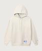 C Logo Oversized Jog Tag Hoodie Oatmeal