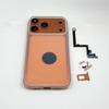 Modifiziertes Rückglas-Mittelrahmen-Gehäuse mit Handyhülle für iPhone 11 Umbau zu 17 Pro 17Pro DIY Schalter-Stummschalttasten-Modifikation